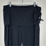 Athleta  Black Skirted Side Tie Athletic Capri Leggings Photo 1