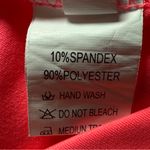 Ruched Midi Bodycon Dress Neon Pink Adjustable Leg Slit Small Photo 6