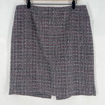 White House | Black Market WHBM Classic Black White Pink Tweed Pencil Skirt Size 16 Photo 0