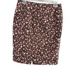 Merona size 2 stretch, brown and pink pencil skirt Photo 7