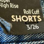 Simple Society NWT Super High Rise Color Block Button Fly Roll Cuff Shorts SZ- 26 Photo 5