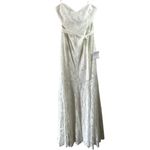 NWT Lulus Bridal Everlasting Emotion White Lace Mermaid Maxi Dress Size Large Photo 4
