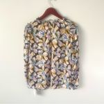 Rebecca Taylor Bow Fluer Silk Top in Black Combo Size Medium Photo 5