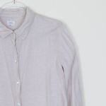Sigrid Olsen  Womens Button Down Linen Shirt Size M Roll Tab Sleeve‎ Beige Beachy Photo 1