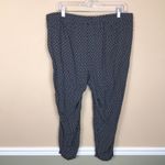 Old Navy Women’s Boho Diamond Pattern Black White Drawstring Beaded Crop Pants Photo 5