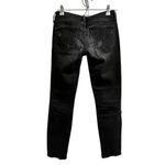 Mother The Looker Destroyed Ride Straight Ankle Black Jeans Women's Size 25 Photo 1