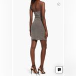 Lulus Forever Your Girl Metallic Body-Con Minidress - Olive Silver Large NWT Photo 6