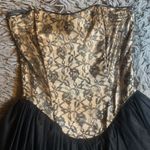 Gunne Sax Vintage 80s black and cream mini dress sz 5 Photo 2