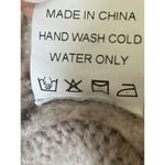 Olivaceous Oliveaceous Colorblock Mock Neck Sweater Coral Tan Brown Cashmere Blend Sz S Photo 3