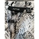 Apt. 9  Animal Print Snakeskin Pattern Sheer Popover Roll Tab Sleeves size 2X Photo 8