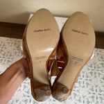 Charles David leather snake embossed slingback peep-toe sandal size US 7 NIB Photo 8
