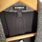 EXPRESS Black White Pattern Knit Blazer Jacket Size Medium NWOT Career Photo 6
