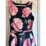 Jessica Howard Navy Blue Floral Fit & Flare Dress – Size 8 Photo 3