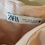 ZARA Blush Pink Ruched Halter Crop Top Size Small Photo 4