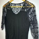 Leo & Ugo Paris France Black Lace Blouse Women's 3 8/10 or Medium Photo 1