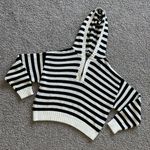 Forever 21 F21 Hooded Striped Women's Sweater Photo 2