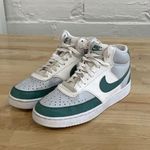 Nike White/Green Court Vision Mid Men's Sneakers High-Top Shoes - Size 7.5 Photo 0
