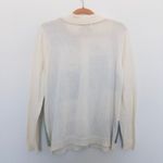 VTG Alfred Dunner Womens Sweater Size S Cream Butterfly Floral Cottage Patchwork Photo 5