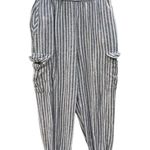 BDG Urban outfitters high rise striped cargo linen blend joggers XS #631 Photo 1