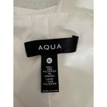 AQUA  Women's Halter‎ Vest Top Cropped Fitted White Sleeveless XL Photo 8