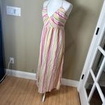 Old Navy  Cotton Gauze Halter Style Striped Sundress Maxi Dress Size Medium Photo 3