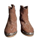 Spell Brown Tan Suede Cactus Rose Western Boho Boot Booties EU 37 Size 6.5 Photo 2