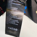 Anthropologie NEW Maeve Boatneck Puff Long Sleeve Floral Print Blouse Black Med Photo 10