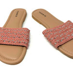 Torrid Size 10 Sandals Pink Flats Flip Flops Vacation Beach Casual Summer Slide Photo 0