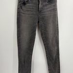 AGOLDE denim black grey Sophie Hi Rise Skinny Amplify distress Jeans size 29 Photo 3