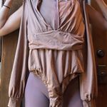 Princess Polly  JUDE LONG SLEEVE BODYSUIT BROWN Photo 0
