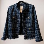 Nanette Lepore  Navy Tweed Blazer Photo 0