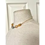 Orange bead and swarovski choker necklace Photo 4