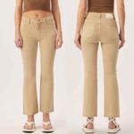 DL1961 Bridget Boot Cut Cropped Pants Size 32 Sand Neutral Photo 1