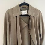 Babaton Aritzia  Maximo Trench Coat Jacket in Kohl Green XXS Photo 4