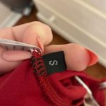 Amazon Red Leotard with Mesh Material Back and Clasp Neck Photo 5