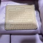 Coach Hobo Tan Shoulder Bag Signature Monogram Light Khaki Sand Lavender Photo 5