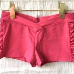 🔃Pink Satin Ruffle Yoga Shorts Size XS Photo 0
