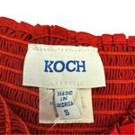 Koch  Red Satin High Waisted Shorts Size S Photo 4
