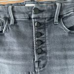 Good American  Good Legs Exposed Button Frayed Ankle Cigarette Jeans‎ size 6/28​ Photo 6