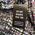 EXPRESS - NWT Abstract Print V- Neck Long Sleeve Tiered Skirt Mini Dress Sz S Photo 6