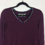 Anthropologie  Little Yellow Button Lata Crochet Long Sleeve Top Photo 3