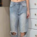 Princess Polly FAIRMOUNT STRAIGHT LEG JEAN LIGHT WASH DENIM Photo 0