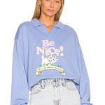 MAYFAIR GROUP 'Be Nice!' Sweatshirt Blue Size M Photo 0