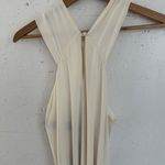 Halston Heritage  Dress Womens Medium Chalk White Evening Gown Maxi JOJ161764 NWT Photo 3