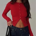Princess Polly  Suzu Long Sleeve Top Red Photo 0