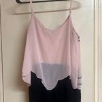 Crystal Doll Medium Black and Beige Embellished Dressy Romper Photo 3