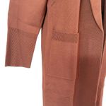 ANRABESS OPEN FRONT KNIT LONG SLEEVE LAPEL CASUAL SOLID SWEATER CARDIGAN JACKET Brown Size L Photo 4
