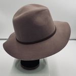 House of Harlow NWOT  1960 Mauve Purple Wool Felt Fedora Pinch Hat, One Size Photo 5