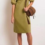 Ba&sh  Pamela puff sleeve cotton midi dress Photo 0