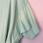 Pilcro Anthropologie Cropped Batwing Short Sleeve Cotton Sweatshirt Mint Green M Photo 6